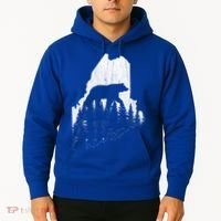 Hunting Gift For Maine Bear Pine Forest Outdoors Gift Hoodie thumb 2