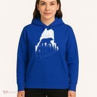Hunting Gift For Maine Bear Pine Forest Outdoors Gift Hoodie thumb 5