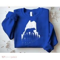 Hunting Gift For Maine Bear Pine Forest Outdoors Gift Sweatshirt thumb 2