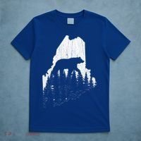 Hunting Gift For Maine Bear Pine Forest Outdoors Gift T-Shirt thumb 5