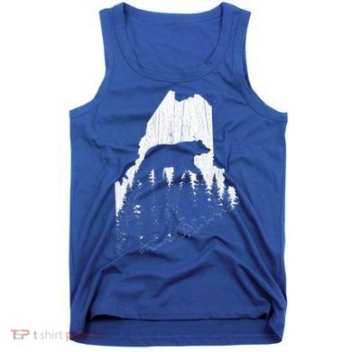 Hunting Gift For Maine Bear Pine Forest Outdoors Gift Tank Top