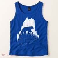 Hunting Gift For Maine Bear Pine Forest Outdoors Gift Tank Top thumb 2