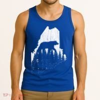 Hunting Gift For Maine Bear Pine Forest Outdoors Gift Tank Top thumb 3