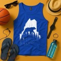 Hunting Gift For Maine Bear Pine Forest Outdoors Gift Tank Top thumb 4