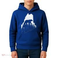 Hunting Gift For Maine Bear Pine Forest Outdoors Gift Kids Hoodie thumb 4