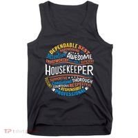 Housekeeper Gifts Funny Housekeeping Week Appreciation Tank Top thumb 0