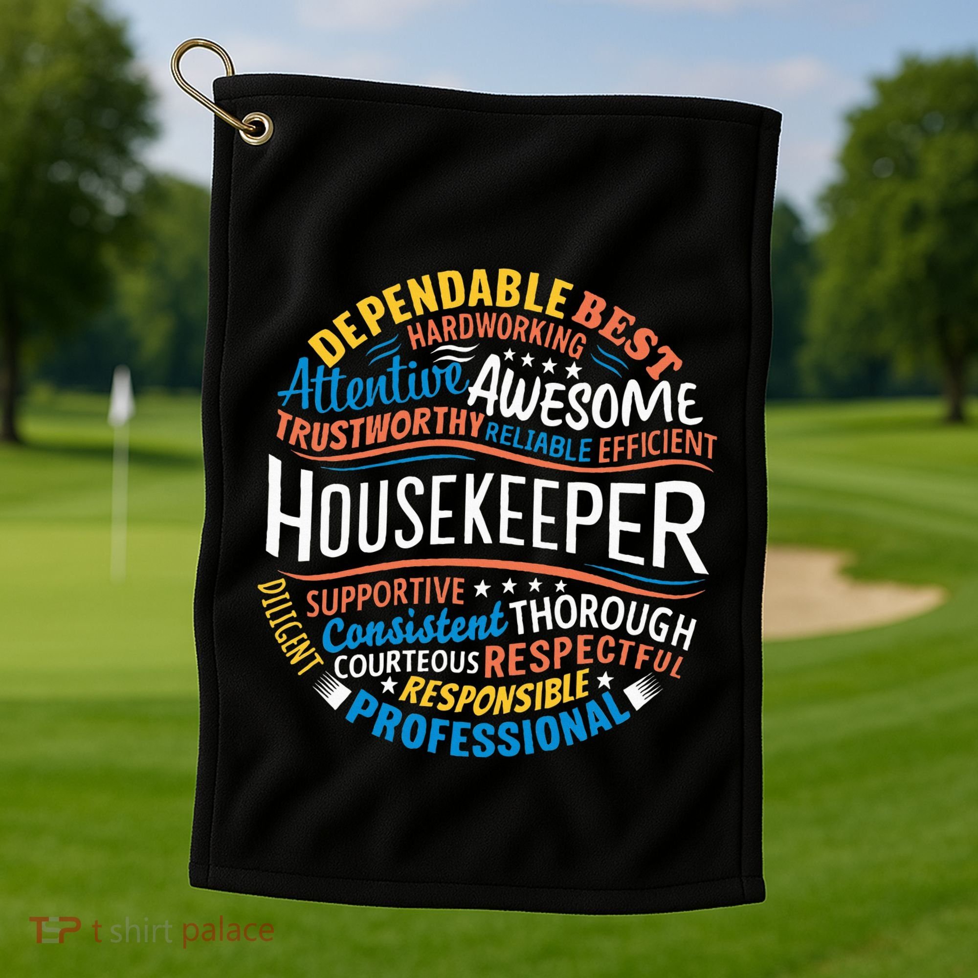 Housekeeper Gifts Funny Housekeeping Week Appreciation Golf Towel