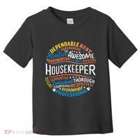 Housekeeper Gifts Funny Housekeeping Week Appreciation Toddler T-Shirt thumb 0