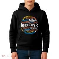 Housekeeper Gifts Funny Housekeeping Week Appreciation Kids Hoodie thumb 4