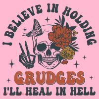Holding Grudges Floral Skull Coaster thumb 2