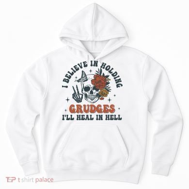 Holding Grudges Floral Skull Hoodie