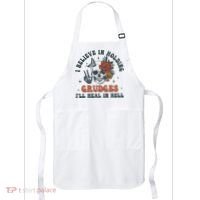 Holding Grudges Floral Skull Apron thumb 0