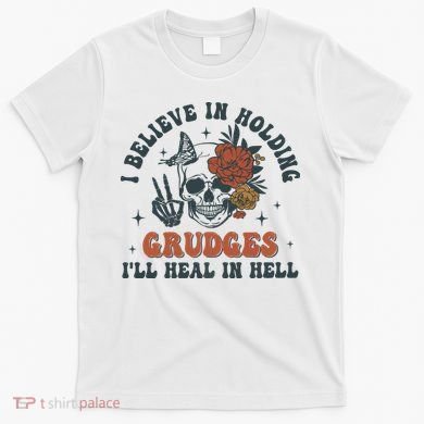 Holding Grudges Floral Skull T-Shirt
