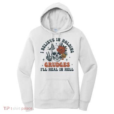 Holding Grudges Floral Skull Women's Hoodie