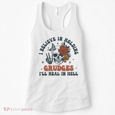 Holding Grudges Floral Skull Women's Tank Top