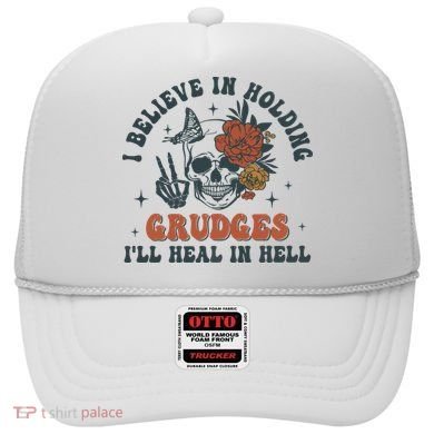 Holding Grudges Floral Skull Hat