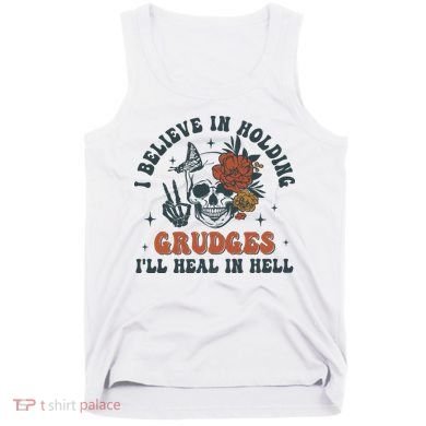 Holding Grudges Floral Skull Tank Top
