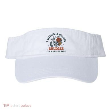 Holding Grudges Floral Skull Visor