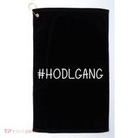 Hodl Gang Funny Crypto Gift Golf Towel thumb 0