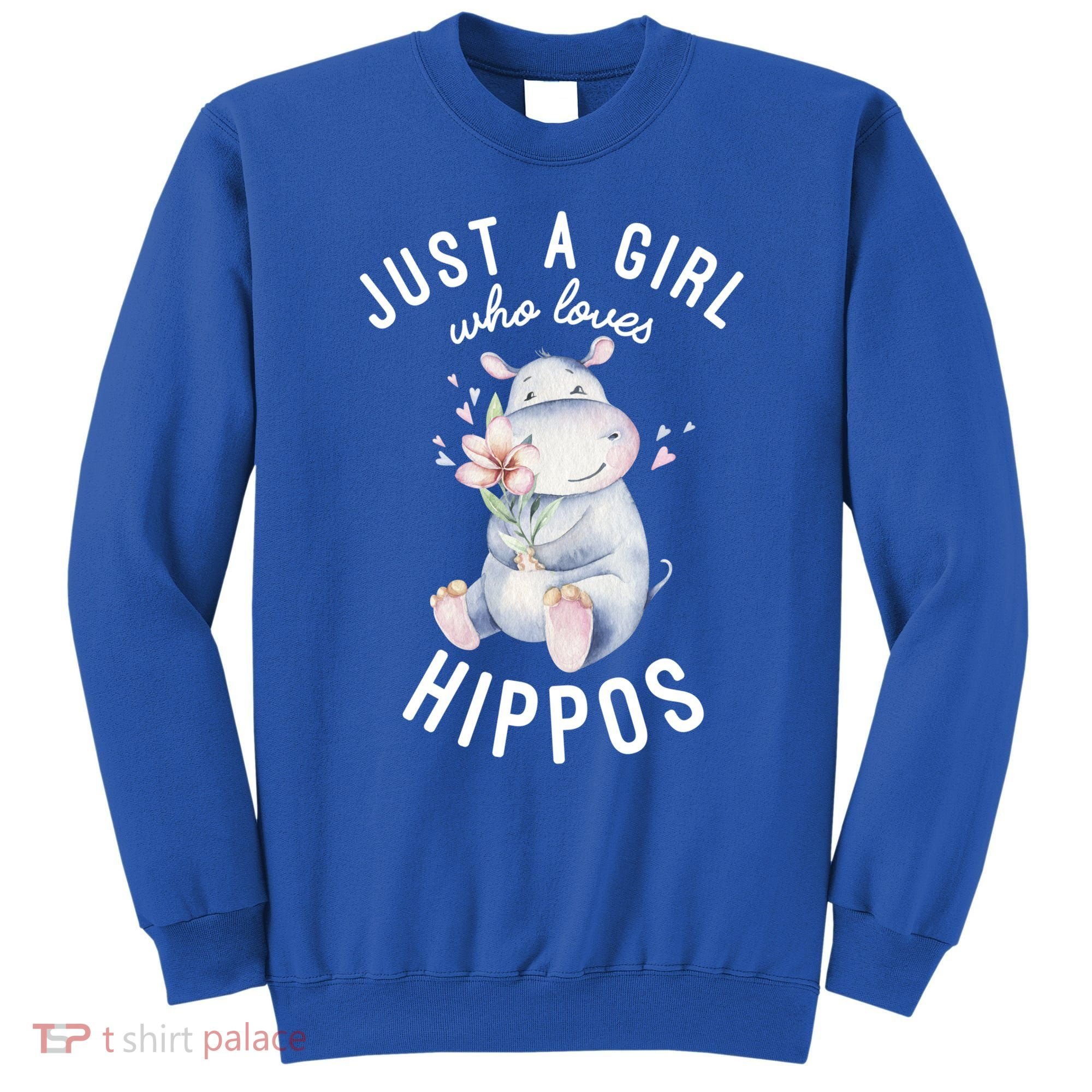 Hippo Gift For Girls Hippo Lover Gift Cute Hippo Cute Gift Sweatshirt