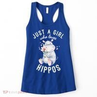 Hippo Gift For Girls Hippo Lover Gift Cute Hippo Cute Gift Women's Tank Top thumb 0