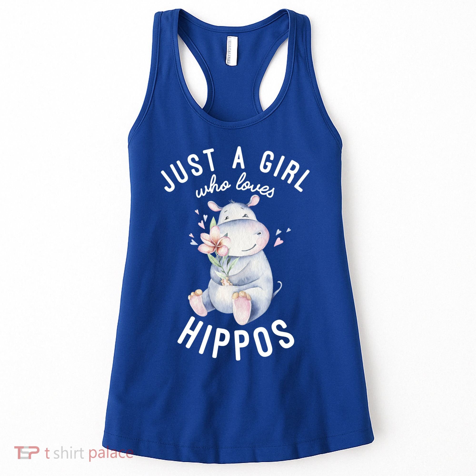 Hippo Gift For Girls Hippo Lover Gift Cute Hippo Cute Gift Women's Tank Top