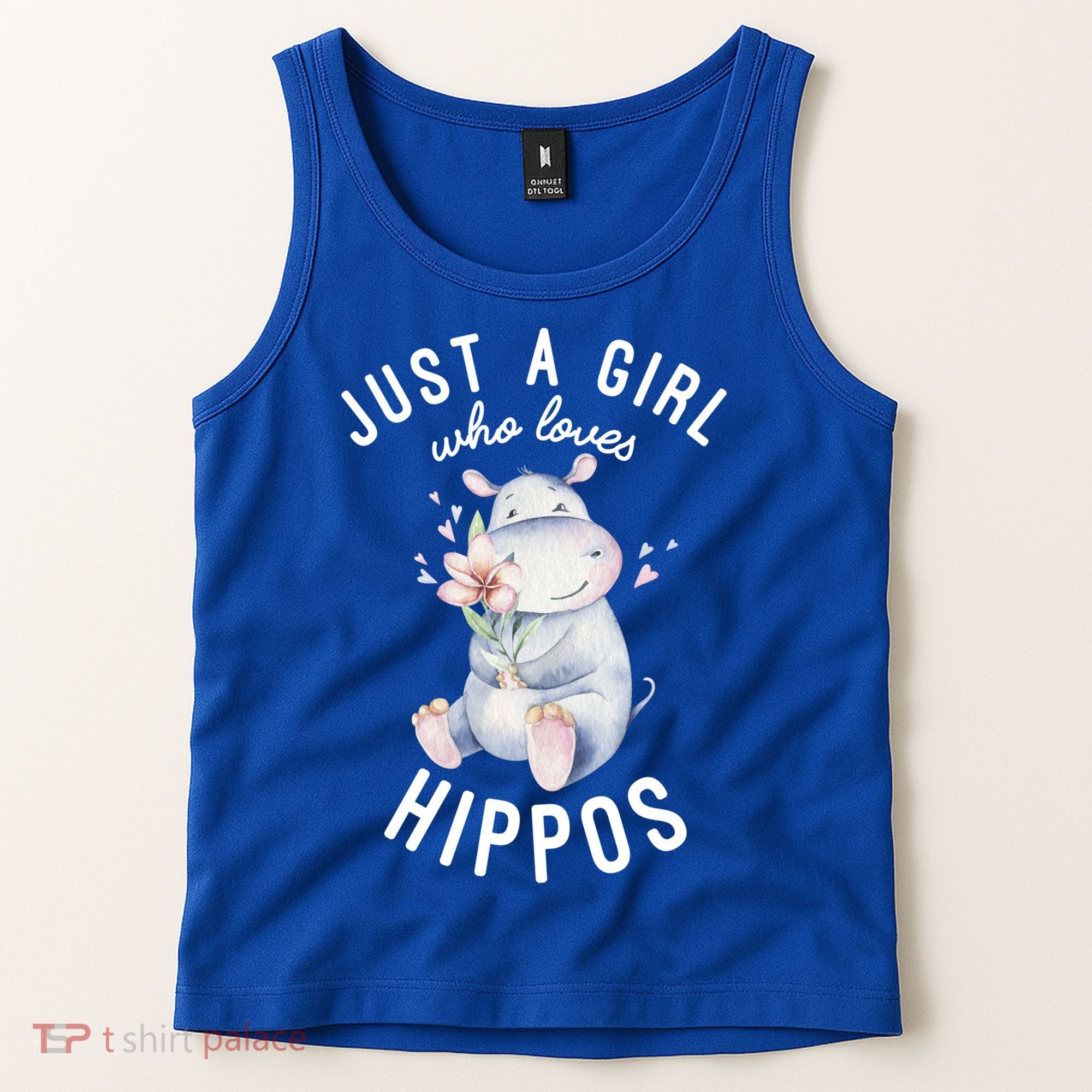 Hippo Gift For Girls Hippo Lover Gift Cute Hippo Cute Gift Tank Top
