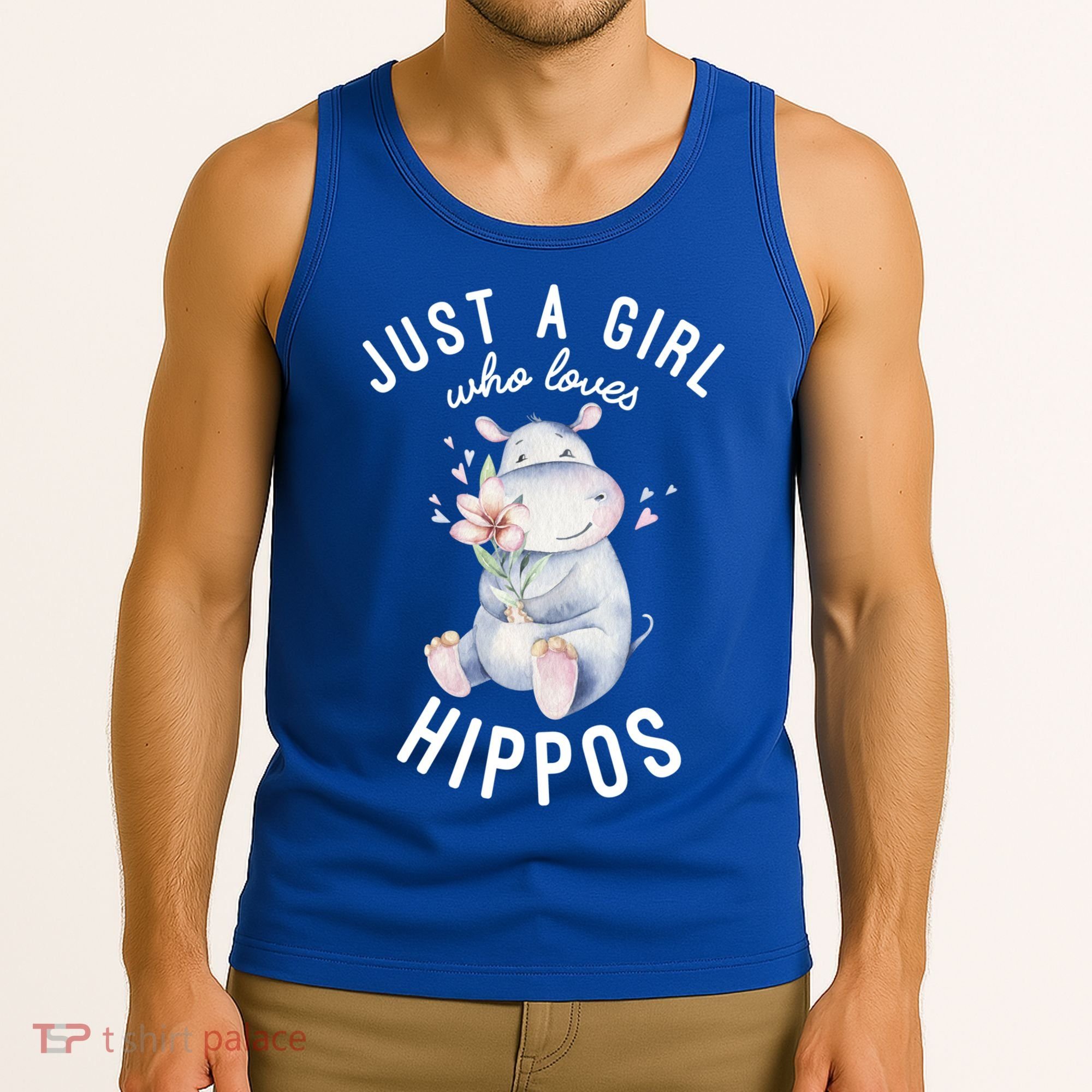 Hippo Gift For Girls Hippo Lover Gift Cute Hippo Cute Gift Tank Top