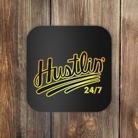 Hustling Gift For Entrepreneur Hustler Boss Hip Hop Lover Coaster thumb 0
