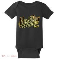 Hustling Gift For Entrepreneur Hustler Boss Hip Hop Lover Baby Bodysuit thumb 0