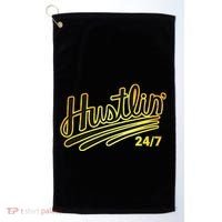 Hustling Gift For Entrepreneur Hustler Boss Hip Hop Lover Golf Towel thumb 0