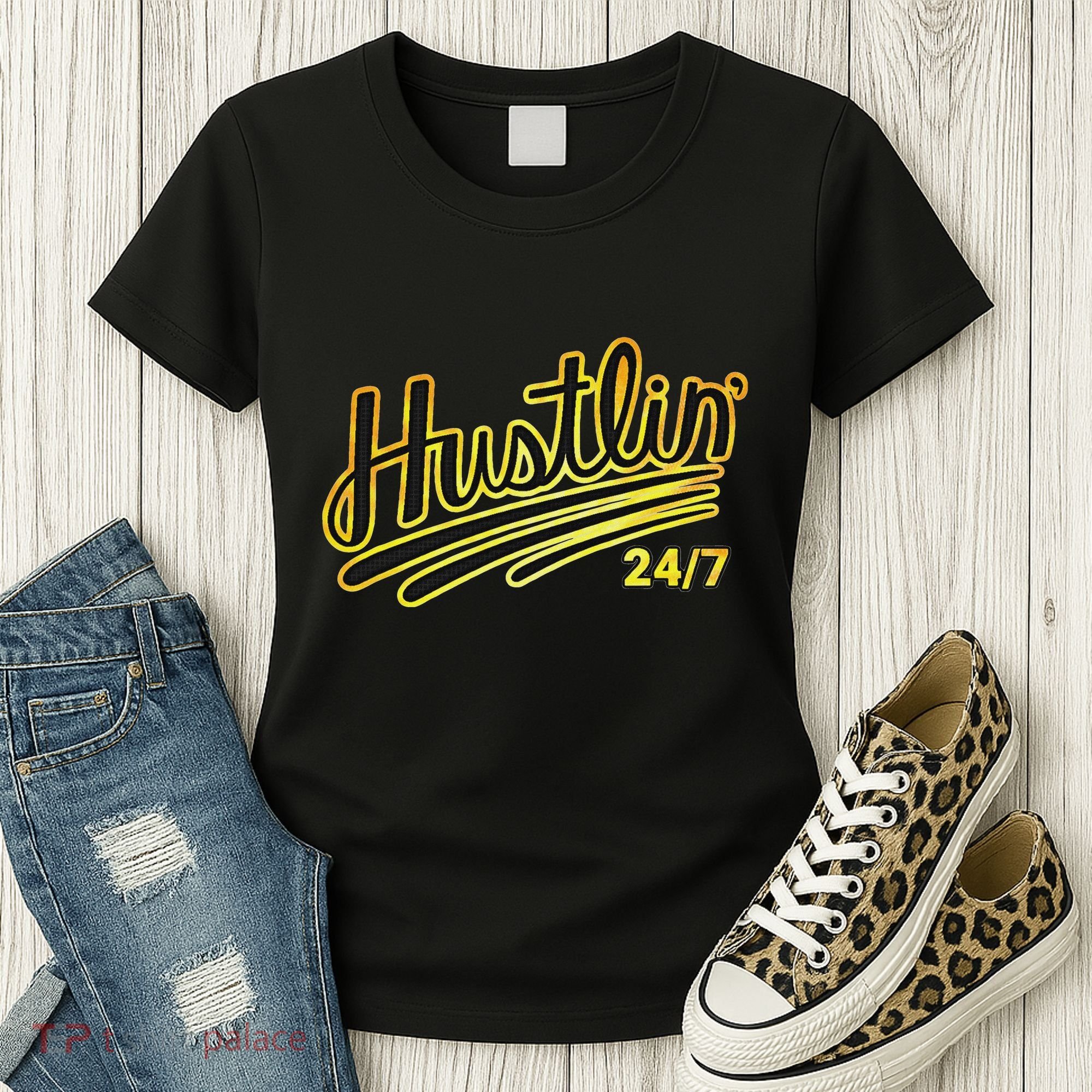 Hustling Gift For Entrepreneur Hustler Boss Hip Hop Lover Women's T-Shirt