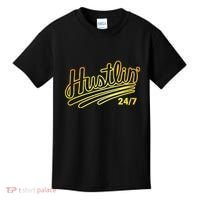 Hustling Gift For Entrepreneur Hustler Boss Hip Hop Lover Kids T-Shirt thumb 0