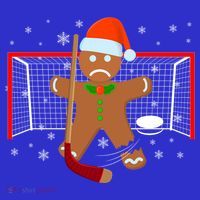 Hockey Goalie Funny Christmas Gift Gingerbread Goalie Gift Women's Tank Top thumb 5