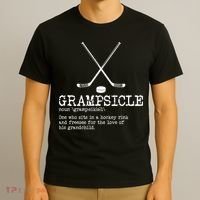 Hockey Grandpa Grampsicle Definition Funny T-Shirt thumb 3