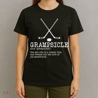 Hockey Grandpa Grampsicle Definition Funny T-Shirt thumb 4