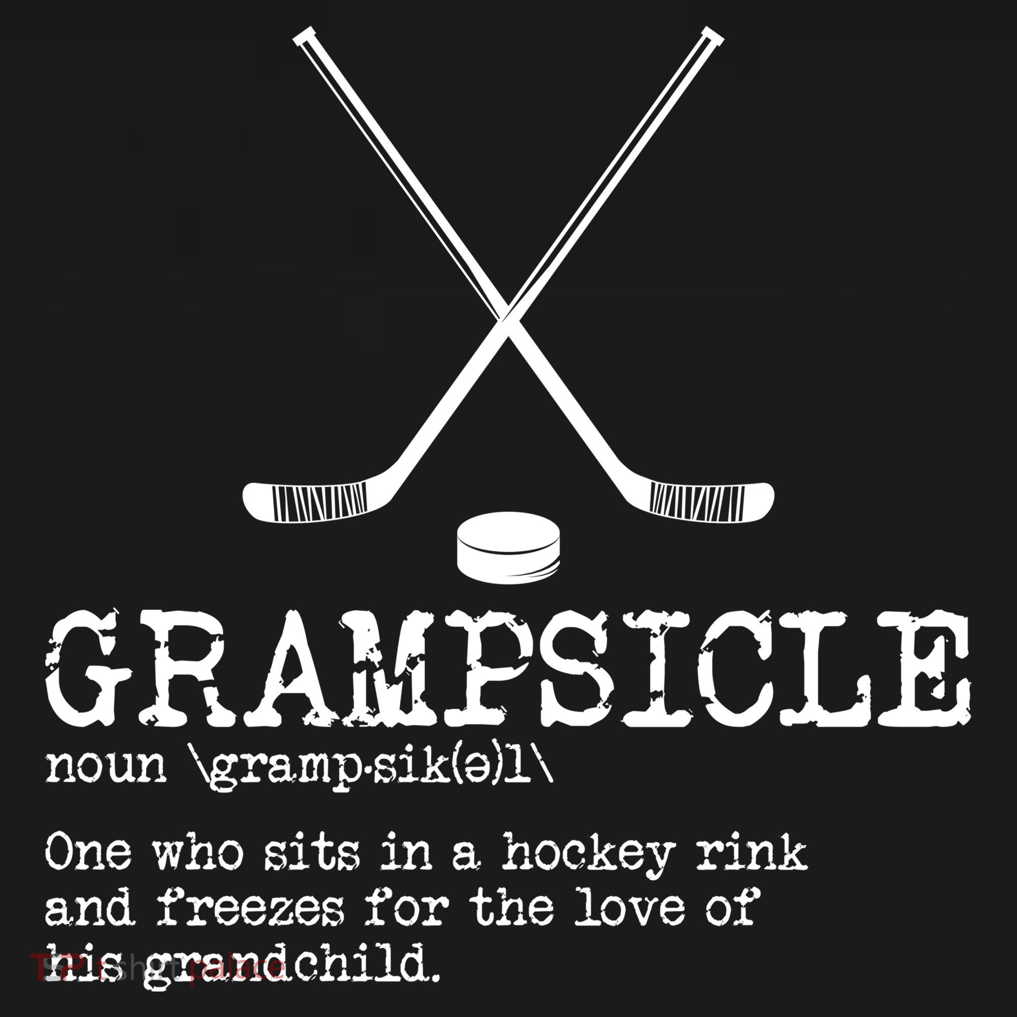 Hockey Grandpa Grampsicle Definition Funny Mousepad
