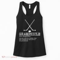 Hockey Grandpa Grampsicle Definition Funny Women's Tank Top thumb 0