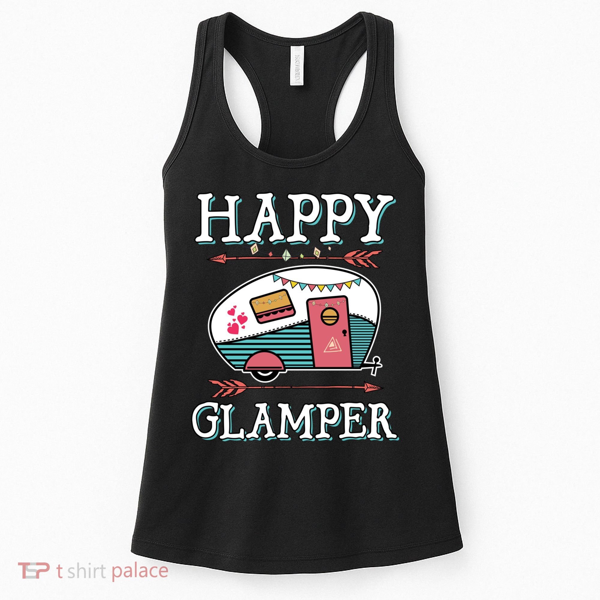 Happy Glamper Gift Outdoor Glamping Camping Men Women Gift Women's Tank Top