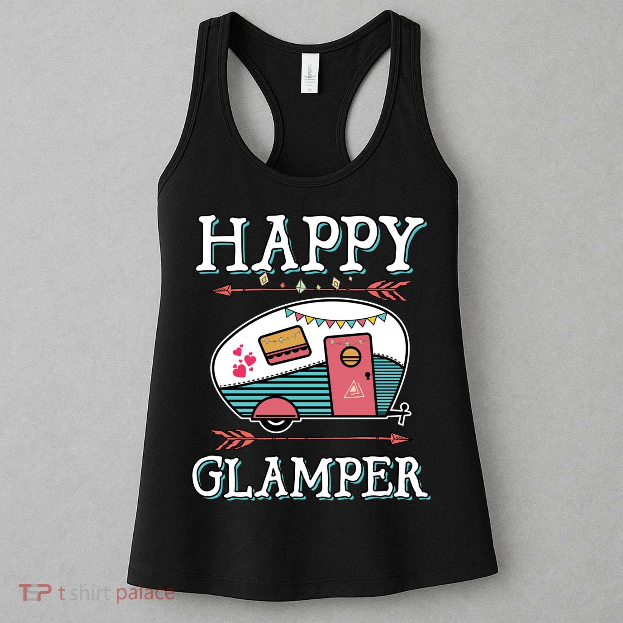 Happy Glamper Gift Outdoor Glamping Camping Men Women Gift Women's Tank Top