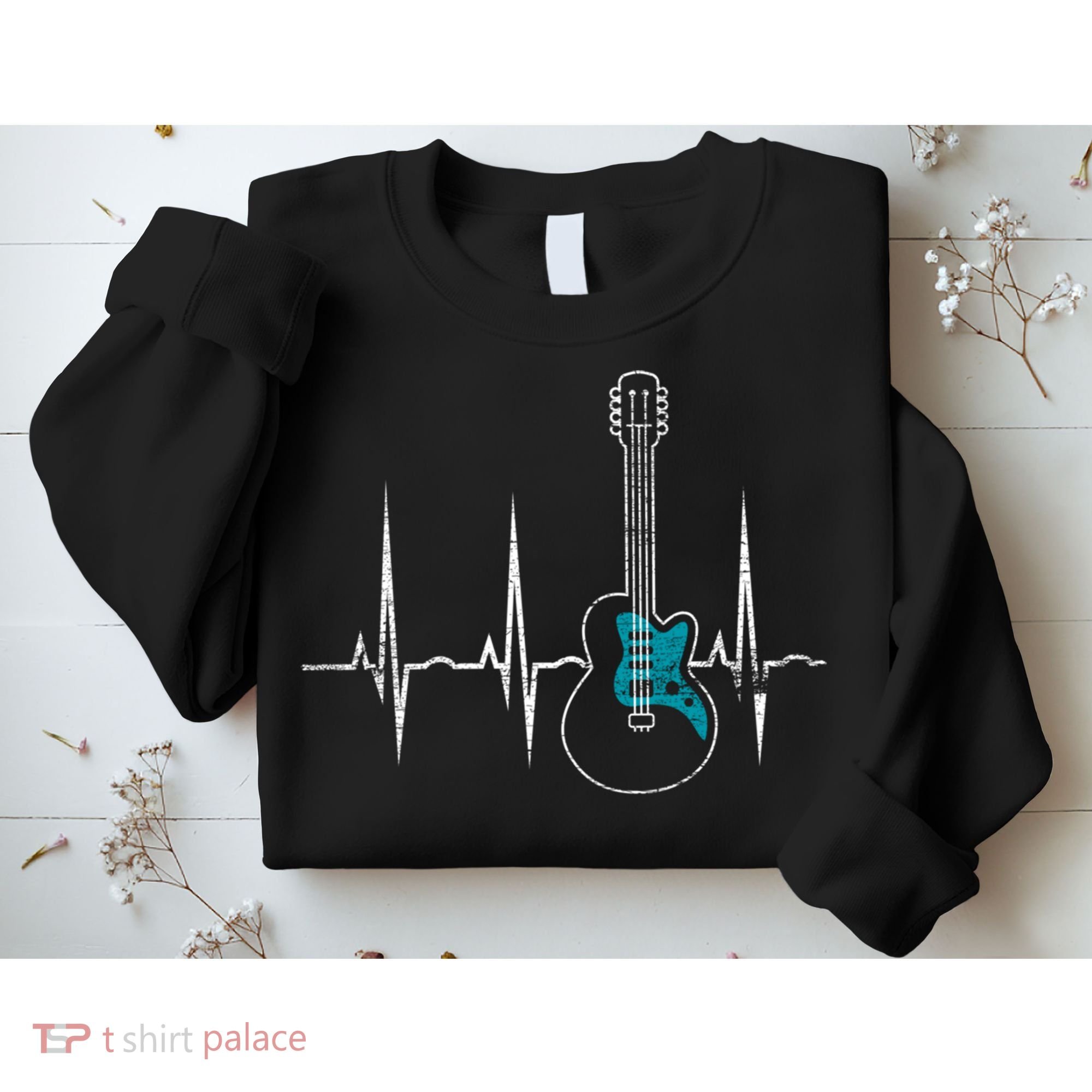 Heartbeat Guitarist Guitar Great Gift Sweatshirt