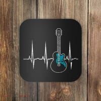Heartbeat Guitarist Guitar Great Gift Coaster thumb 0