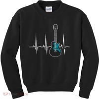 Heartbeat Guitarist Guitar Great Gift Kids Sweatshirt thumb 0