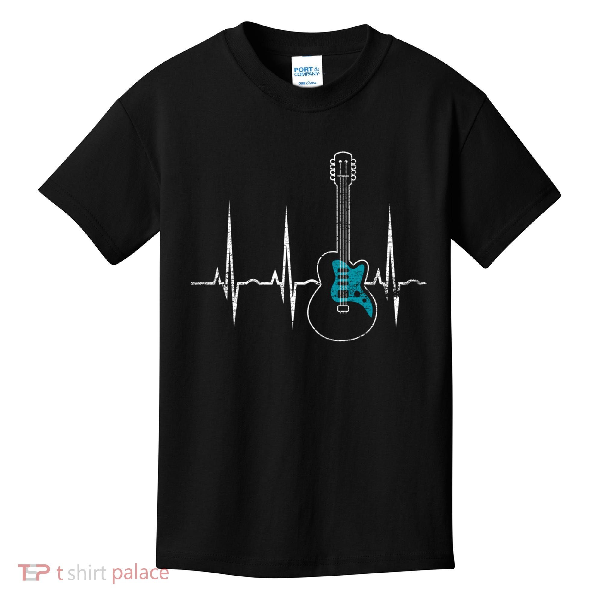 Heartbeat Guitarist Guitar Great Gift Kids T-Shirt