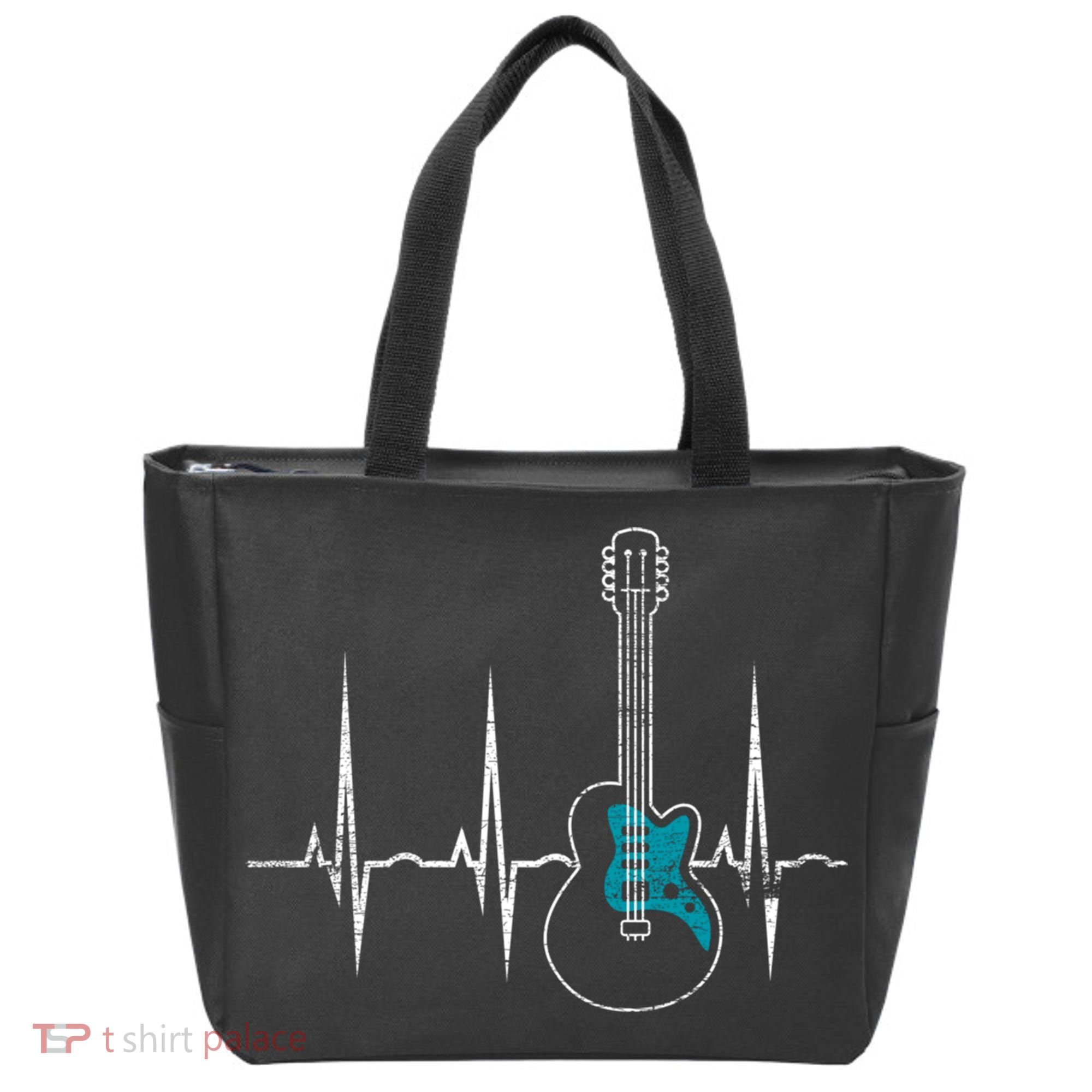 Heartbeat Guitarist Guitar Great Gift Tote Bag