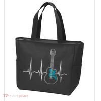 Heartbeat Guitarist Guitar Great Gift Tote Bag thumb 3