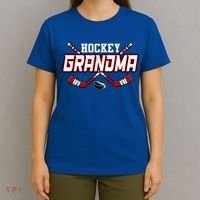 Hockey Grandma Gift Mama MotherS Day Vintage Gift T-Shirt thumb 4