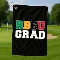 Hbcu Grad Gift Golf Towel thumb 1