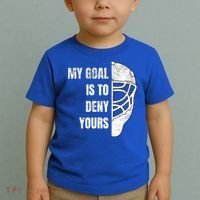 Hockey Goalie Gift My Goal Is To Deny Yours Gift Toddler T-Shirt thumb 2