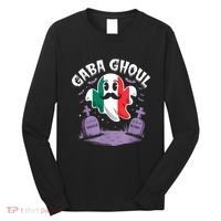 Halloween Graveyard Gaba Ghoul Ghost Funny Italian Gabagool Long Sleeve Shirt thumb 0